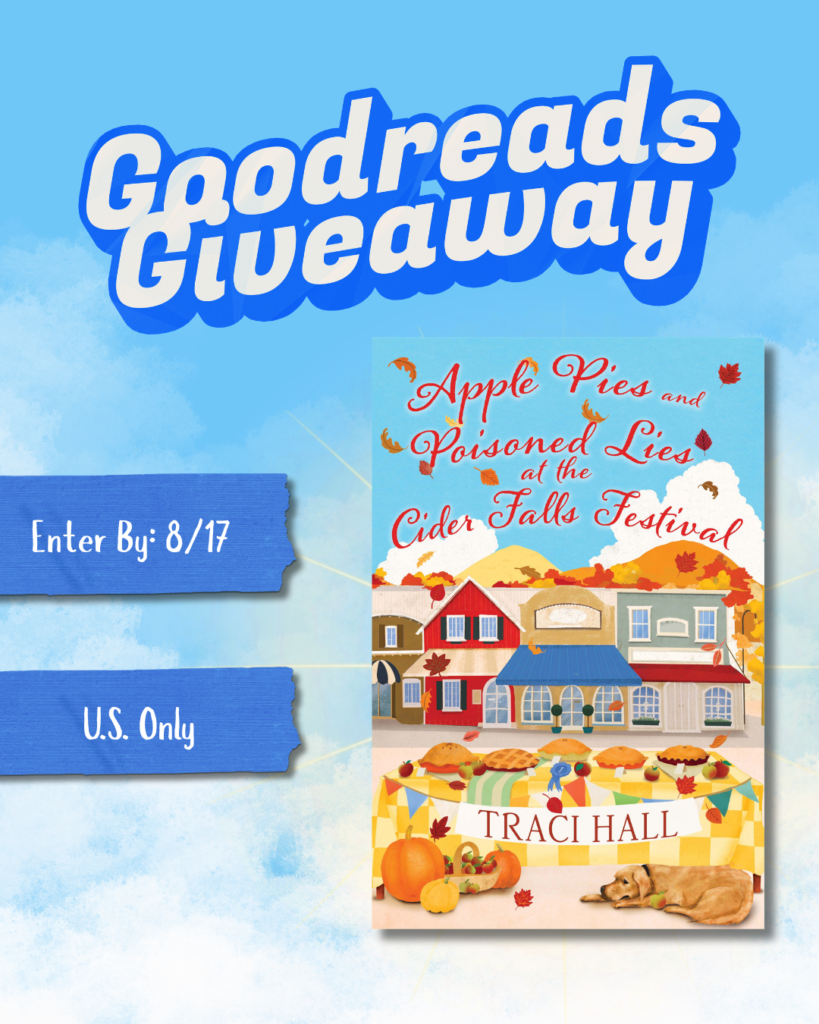 Kensington and Goodreads Giveaway for Apple Pies and Poisoned Lies at the Cider Falls Festival